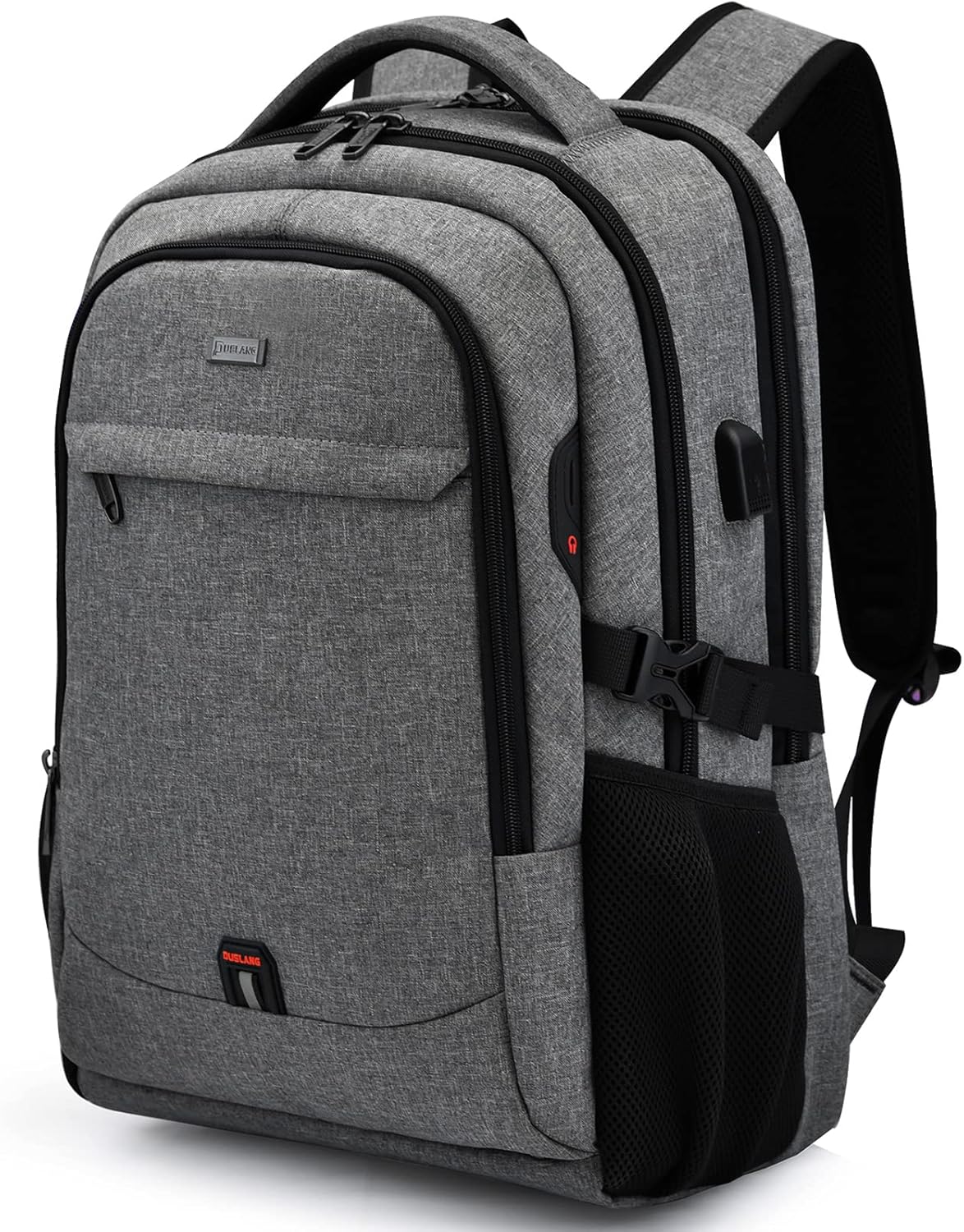 Helvano | Laptop-Rucksack mit USB-Anschluss für Reisen