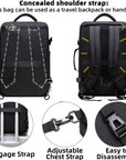 Helvano | Erweiterbarer Reiserucksack mit Laptopfach