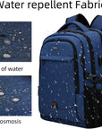 Helvano | Laptop-Rucksack mit USB-Anschluss für Reisen
