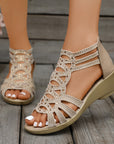 Helvano | Keilsandalen mit Reissverschluss für Damen