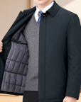 Helvano | Herren Blazer mit Reverskragen und Reissverschluss