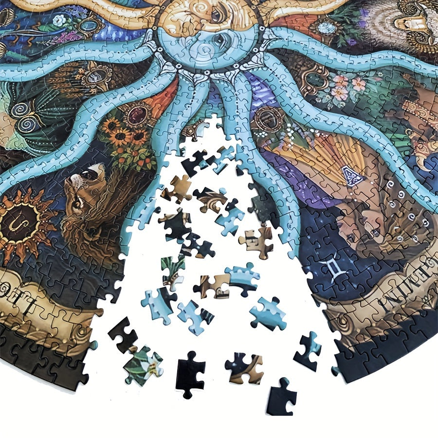 Helvano | Rundes Sternzeichen-Puzzle 1000 Teile