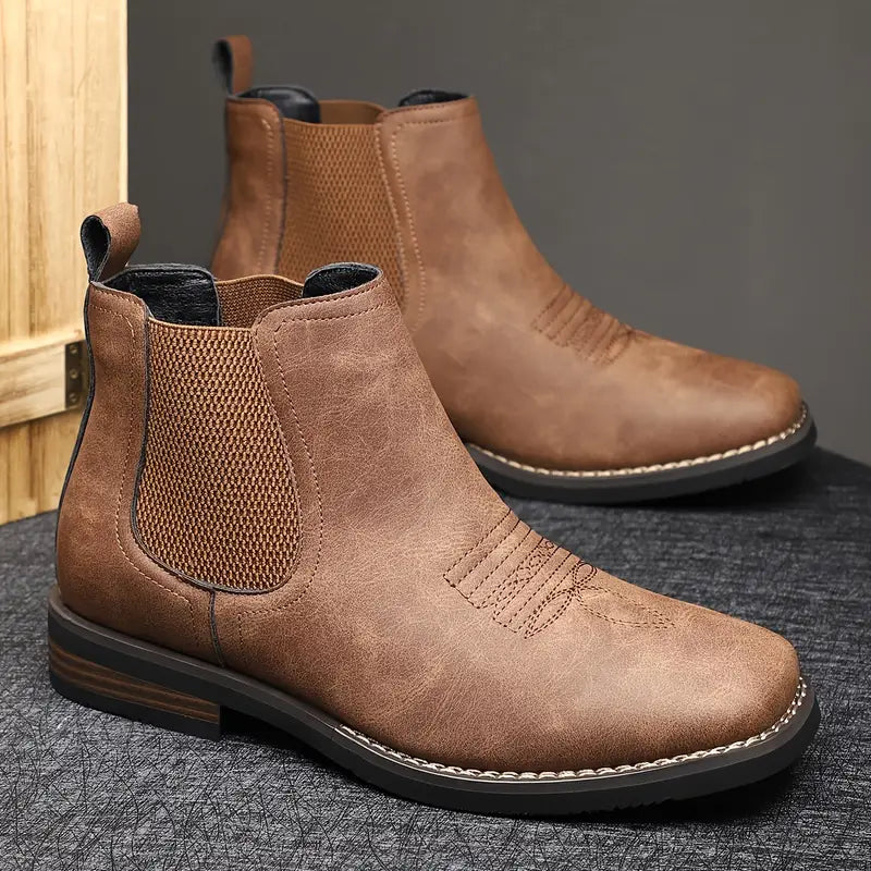 Helvano | Herren Chelsea-Stiefel zum Reinschlüpfen