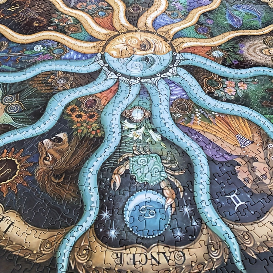 Helvano | Rundes Sternzeichen-Puzzle 1000 Teile