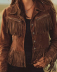 Helvano | Western-Jacke mit Fransen für Damen