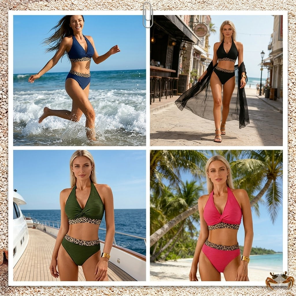 Helvano | Bikini mit Leoparden-Print für Damen