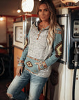 Helvano | Damen Hoodie im Western-Look