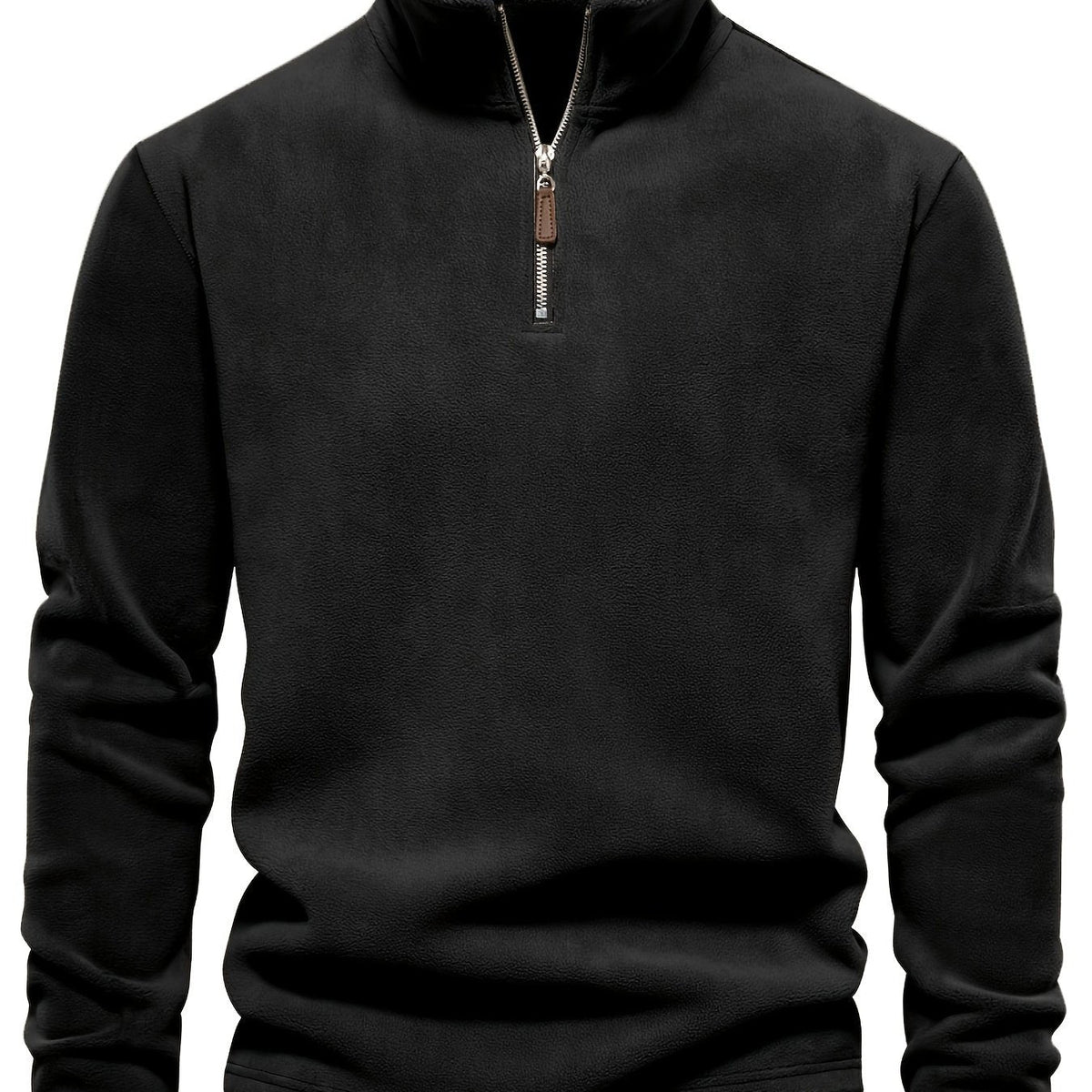 Helvano | Herren Strickpullover mit Stehkragen und Half-Zip