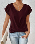 Helvano | Damen T-Shirt mit V-Ausschnitt