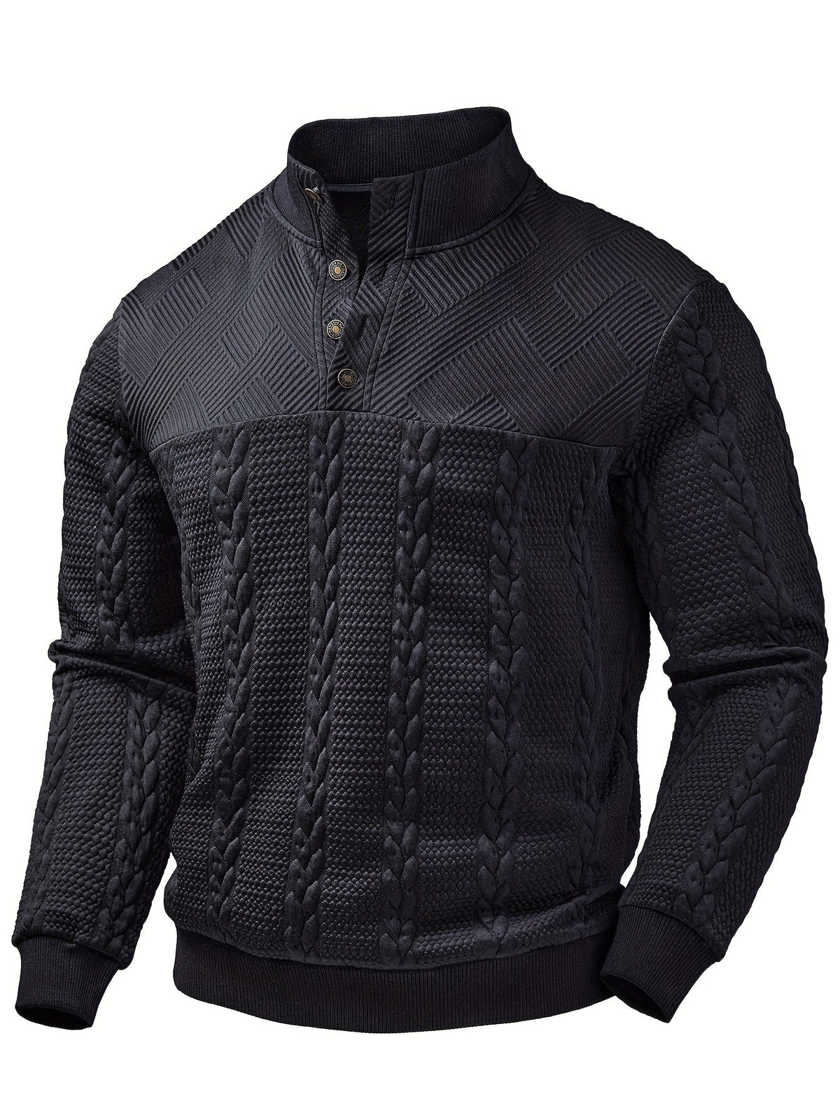 Helvano | Strickpullover mit Stehkragen für Herren