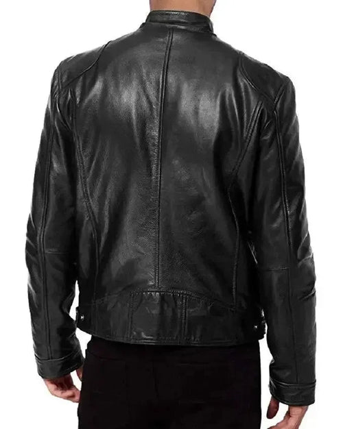 Helvano | Leder-Bikerjacke für Herren