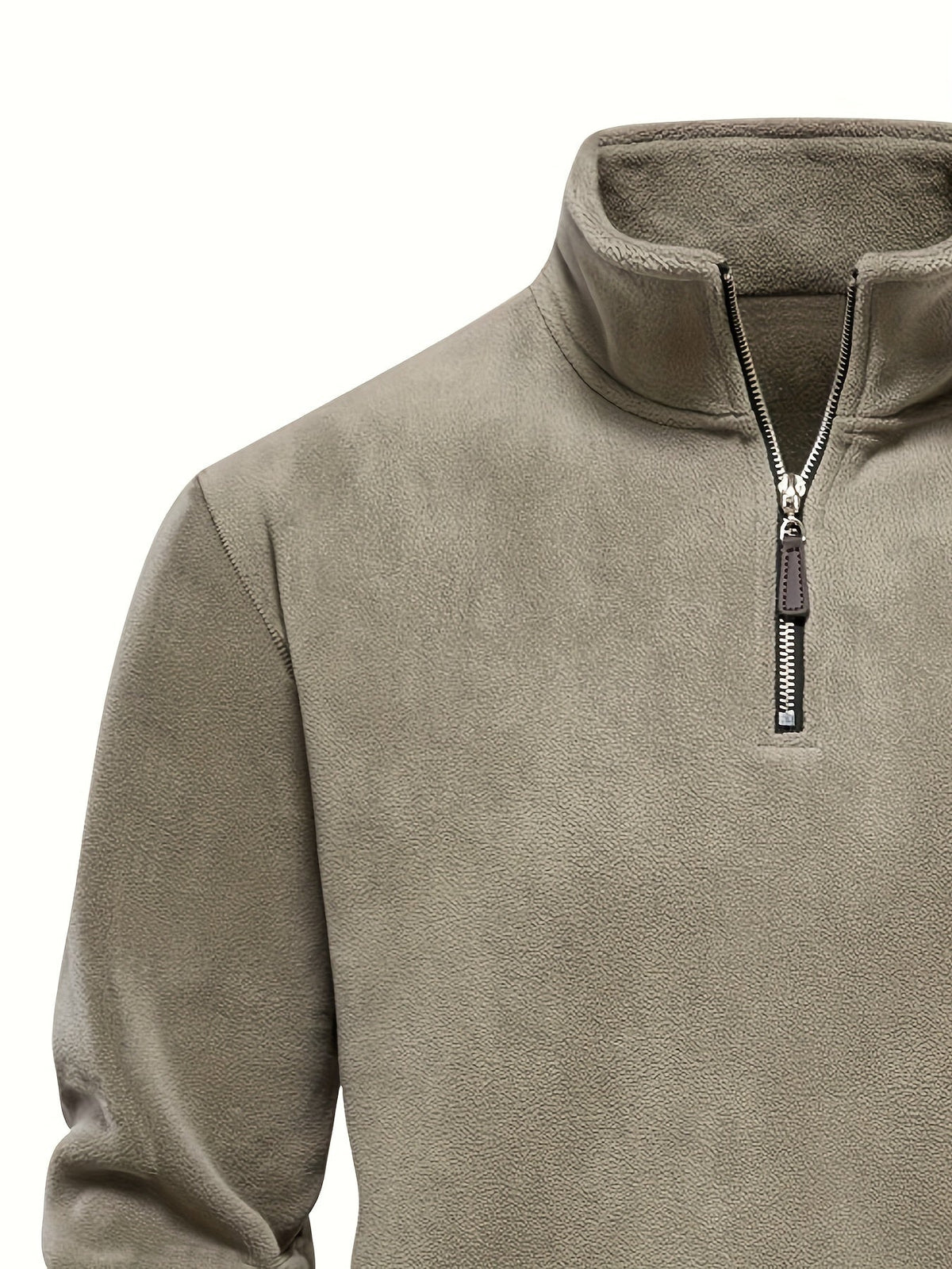 Helvano | Herren Strickpullover mit Stehkragen und Half-Zip