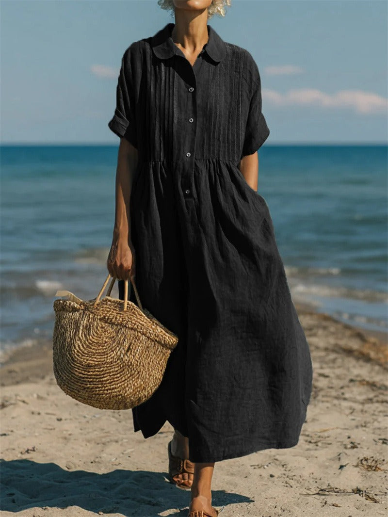 Helvano | Elegantes Leinenkleid für Damen