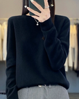 Helvano | Damen Strickpullover mit Rundhalsausschnitt