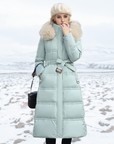 Helvano | Tailliertes Winterkleid für Damen mit langen Ärmeln