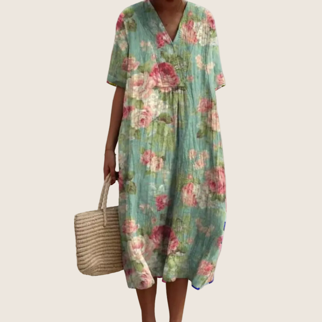 Helvano | Sommerkleid mit Blumenmuster für Damen