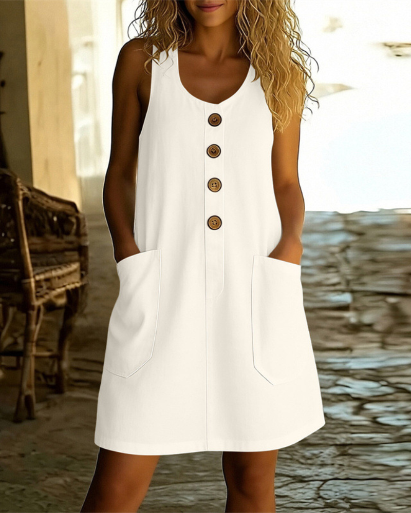 Helvano | Sommerkleid mit Knopfleiste für Damen
