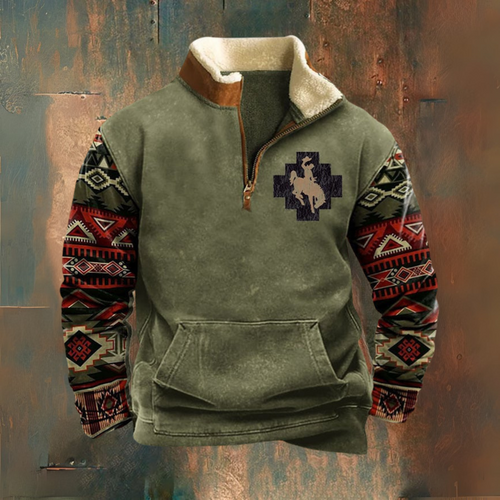 Helvano | Troyer Pullover mit Reissverschluss für Herren