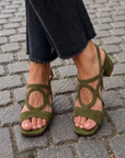 Helvano | Sandalen mit Eckiger Spitze für Damen