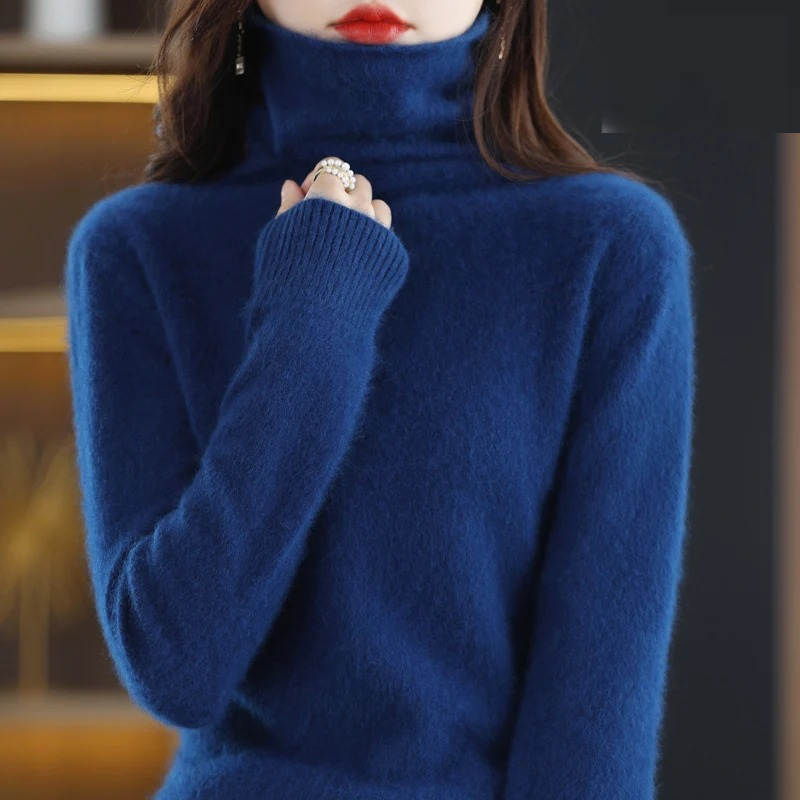 Helvano | Rollkragenpullover für Damen in Weiss