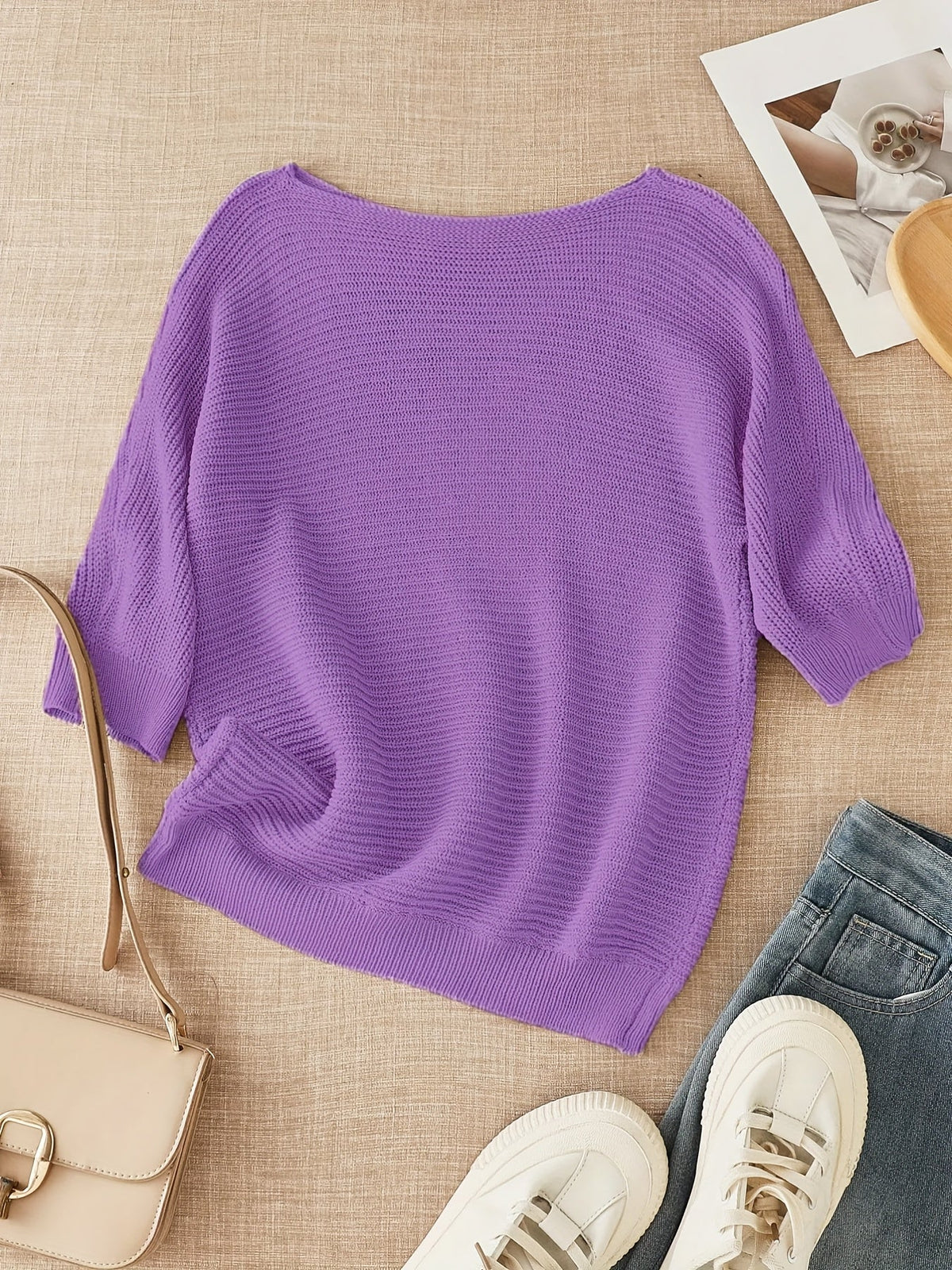 Helvano | Lockerer Lochstrick-Pullover für Damen