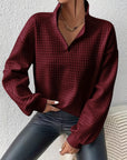 Helvano | Lockerer Half-Zip-Pullover für Damen