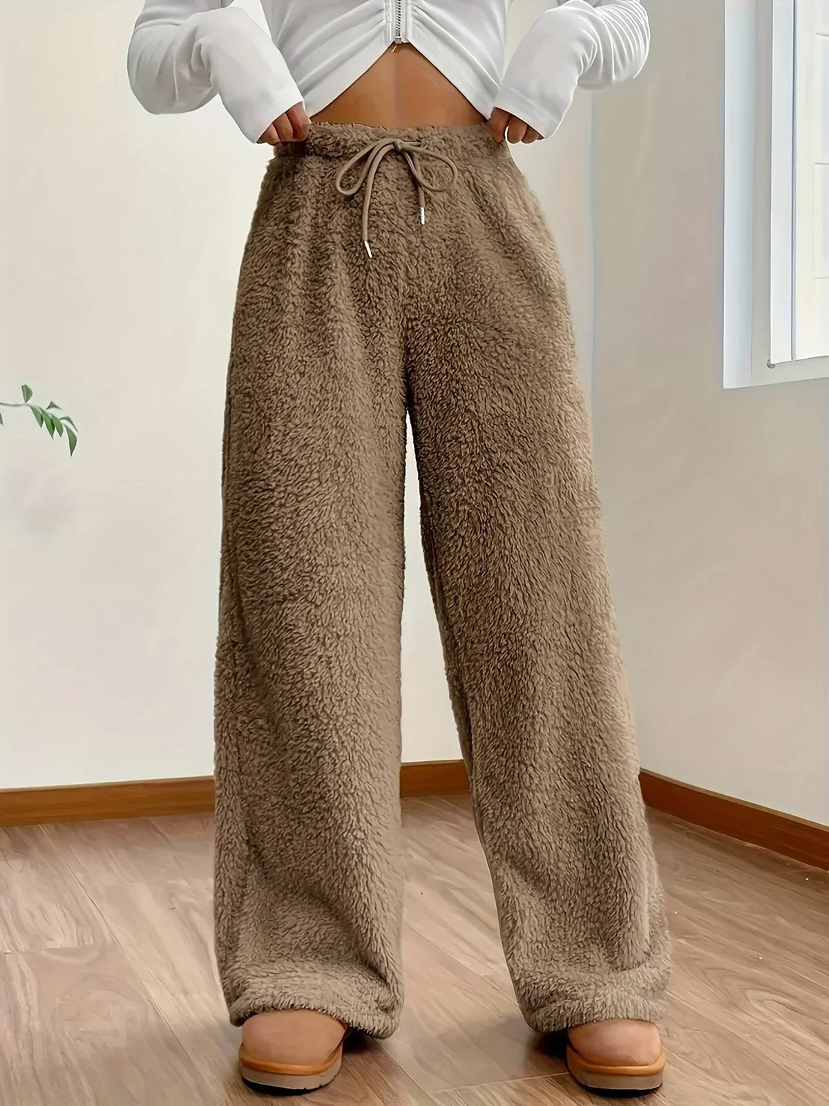 Helvano | Kuschelige Teddy-Fleece Loungehose für Damen