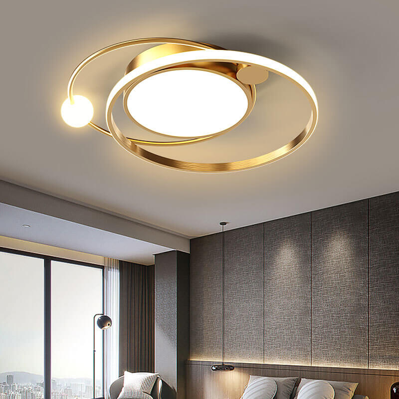 Helvano | Runde LED-Deckenleuchte flach aus Metall