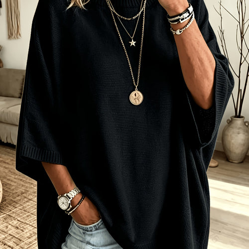 Helvano | Lockerer Fledermaus-Pullover für Damen