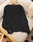 Helvano | Rippstrick-Pullover mit V-Ausschnitt
