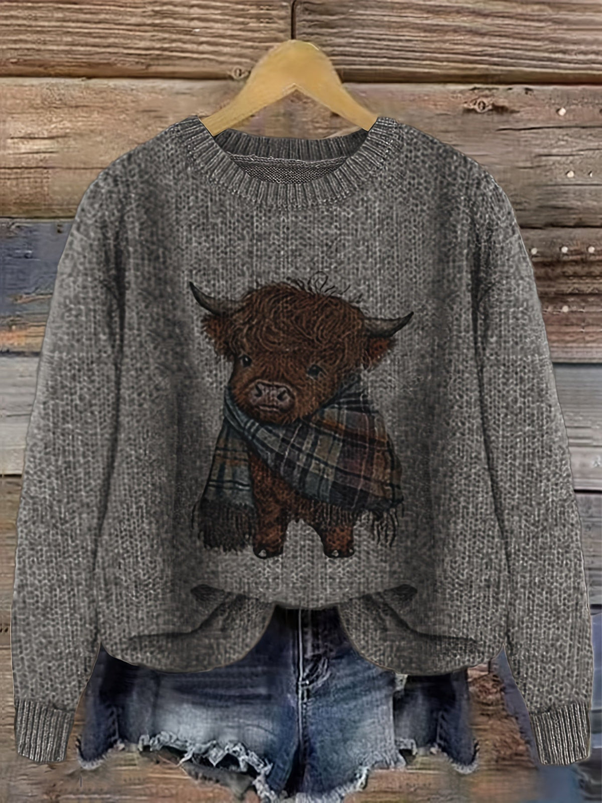 Helvano | Strickpullover mit Rundhalsausschnitt für Damen