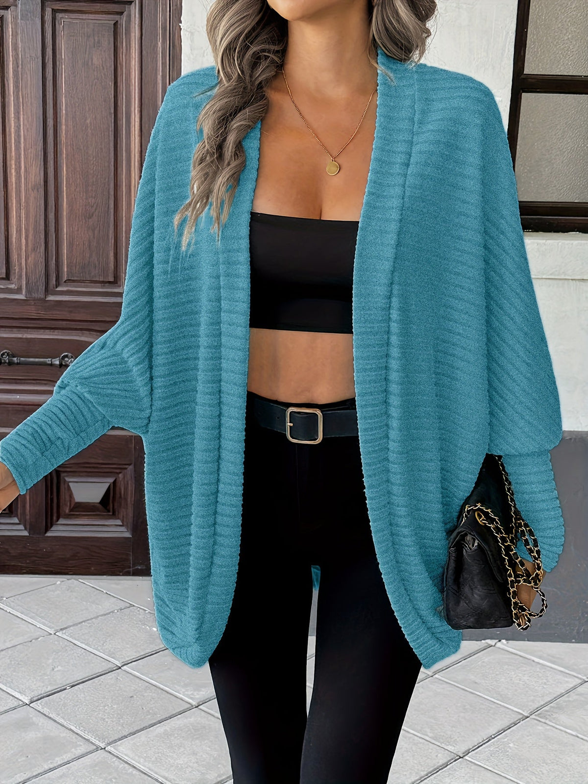Helvano | Offener Strickcardigan für Damen