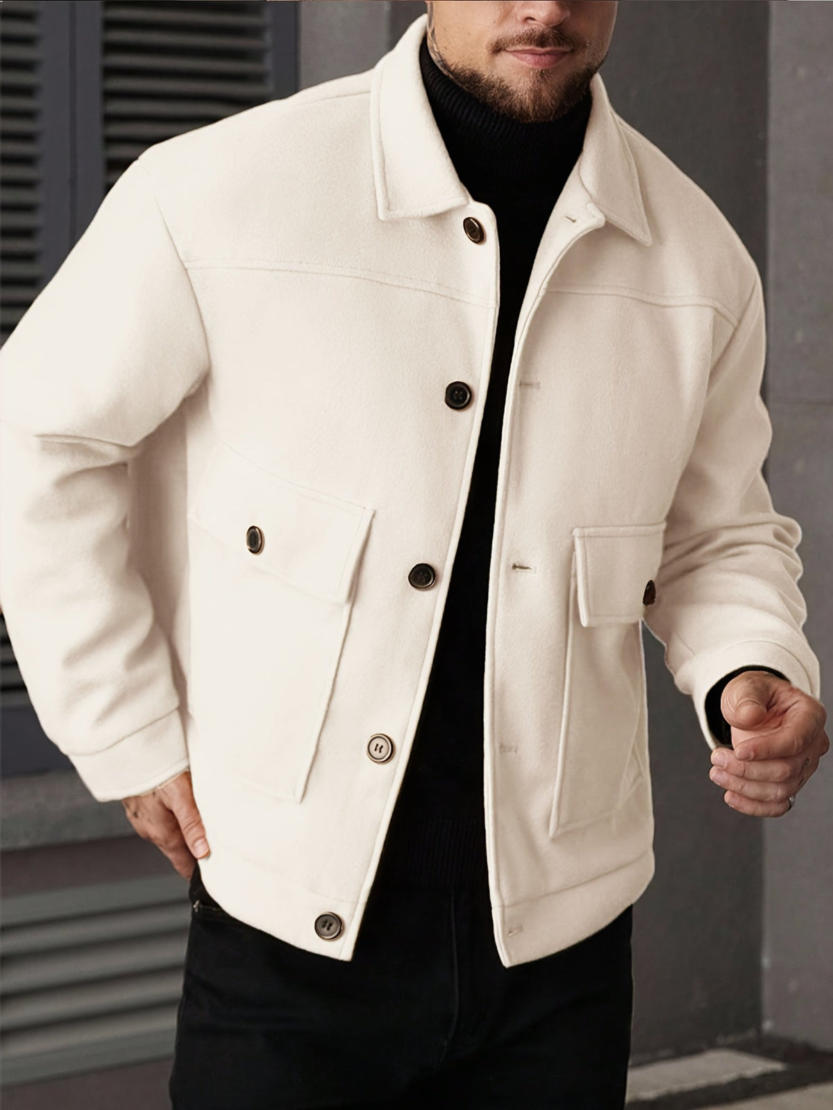 Helvano | Strukturierte Utility-Jacke für Herren