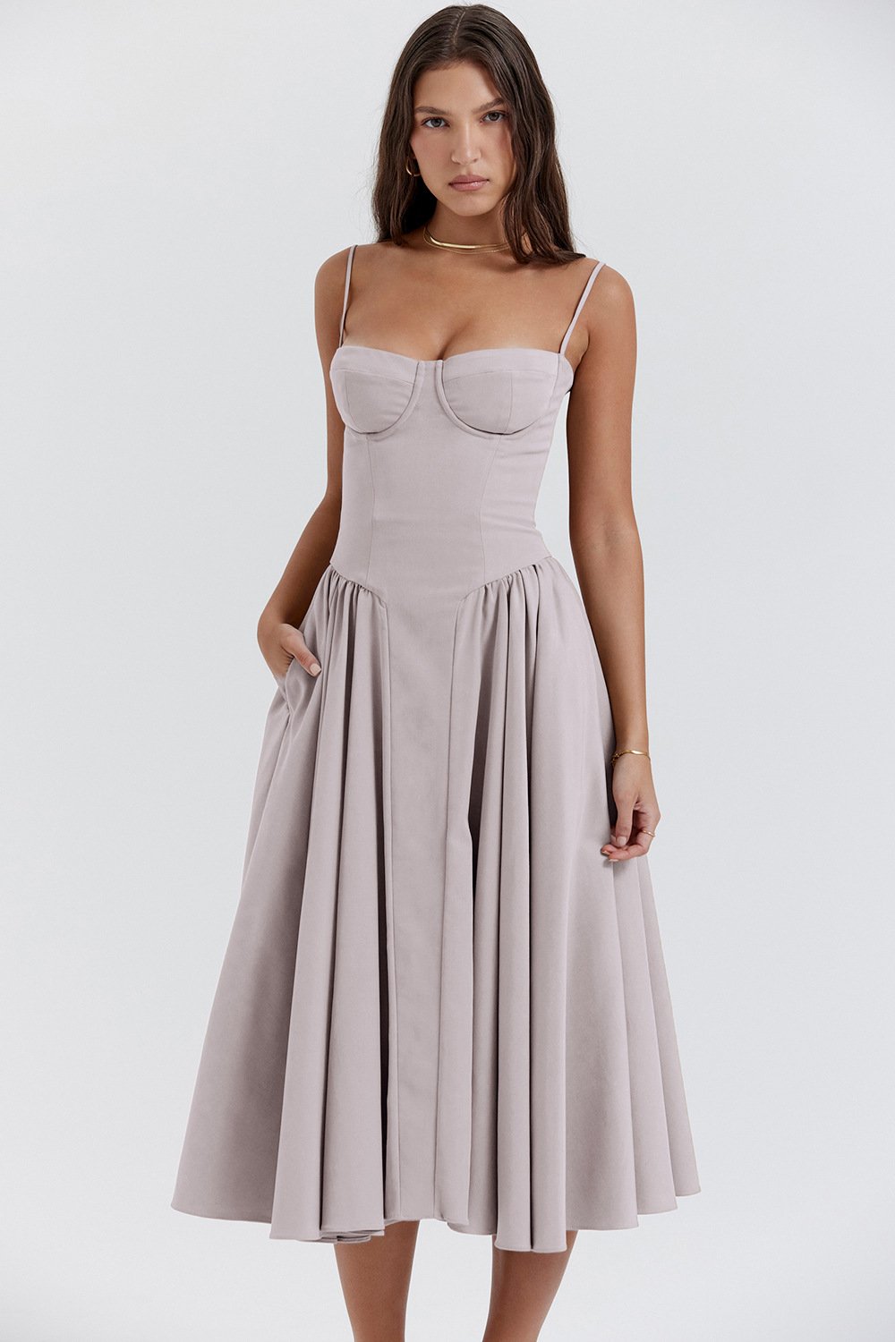 Helvano | Korsett-Midikleid für Damen