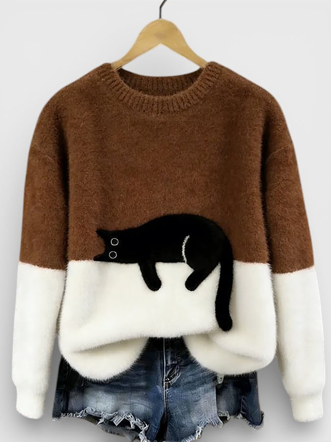 Helvano | Damen-Pullover mit Animal-Print