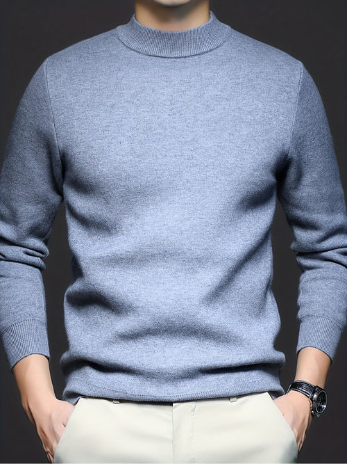 Helvano | Strickpullover mit Stehkragen für Herren