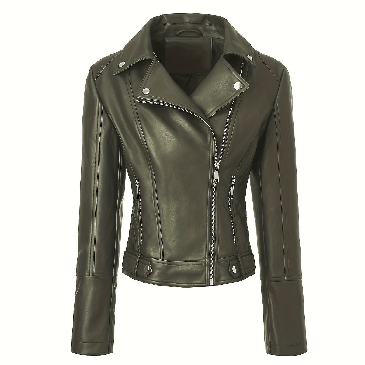 Helvano | Taillierte Bikerjacke mit Reissverschluss für Damen