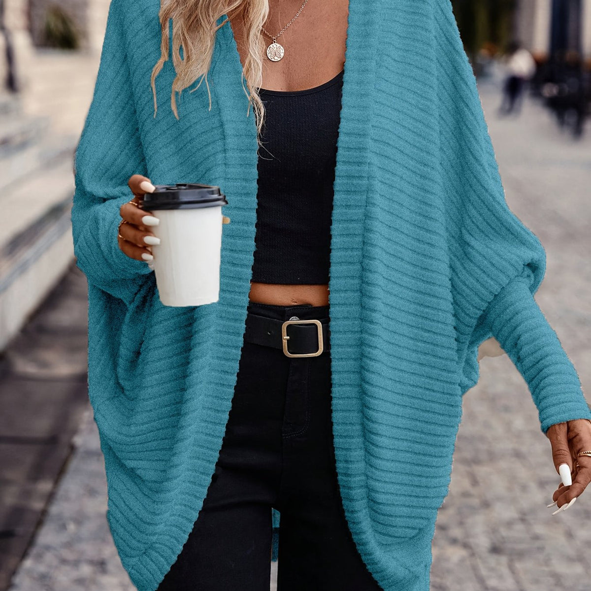 Helvano | Offener Strickcardigan für Damen