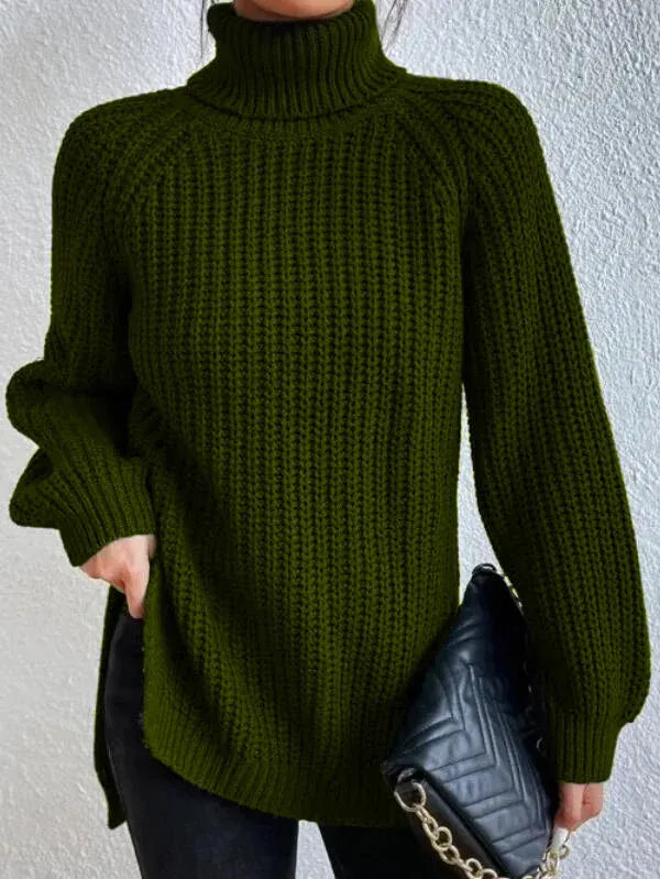 Helvano | Rollkragenpullover mit Raglanärmeln für Damen