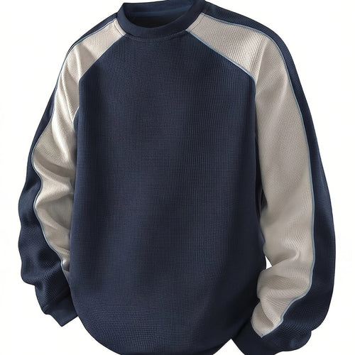 Helvano | Colorblock-Sweatshirt mit Rundhals für Herren