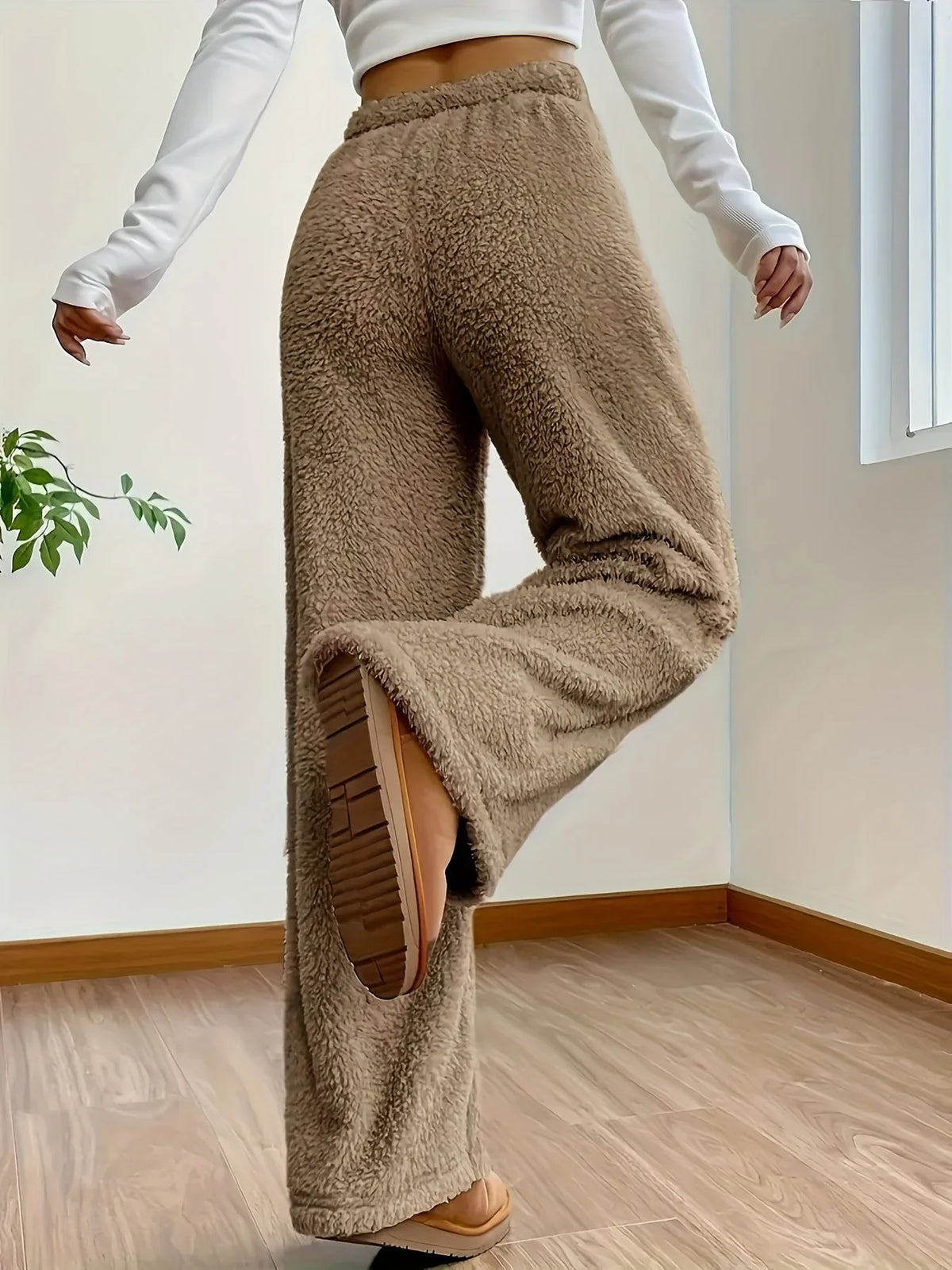 Helvano | Kuschelige Teddy-Fleece Loungehose für Damen