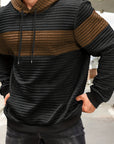Helvano | Strukturierter Colorblock-Hoodie für Herren