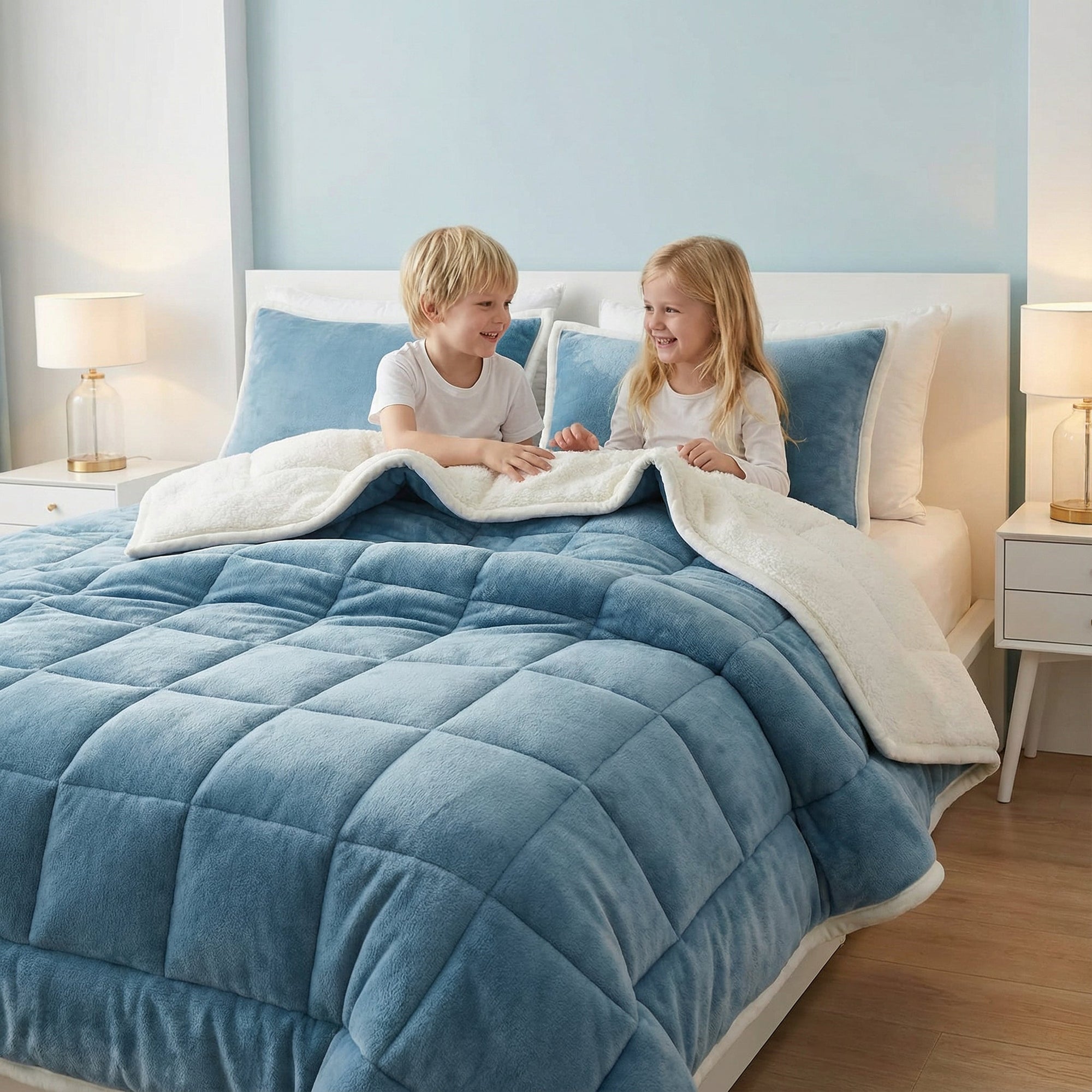 Helvano | Flauschige Flanell-Decke für Sofa &amp; Bett