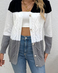 Helvano | Patchwork-Strickjacke für Damen