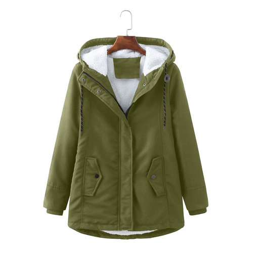 Helvano | Warmer Wintermantel mit Kapuze für Damen