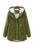 Helvano | Warmer Wintermantel mit Kapuze für Damen