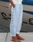 Helvano | Fliessende gestreifte Hose für Damen