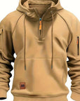 Helvano | Utility-Hoodie mit Kurzreissverschluss für Herren