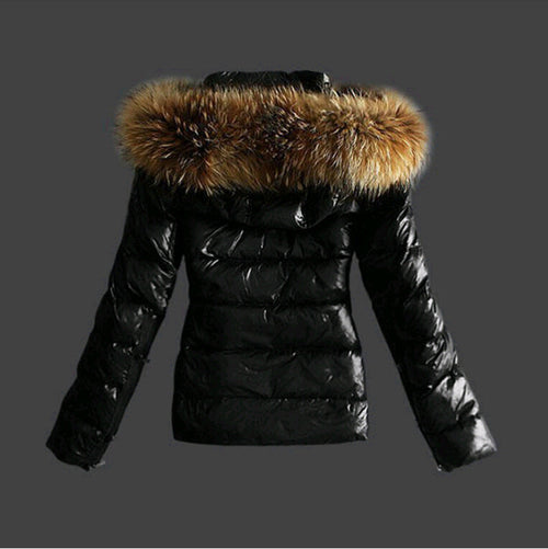 Helvano | Damen Winterjacke mit Fellkragen in Schwarz