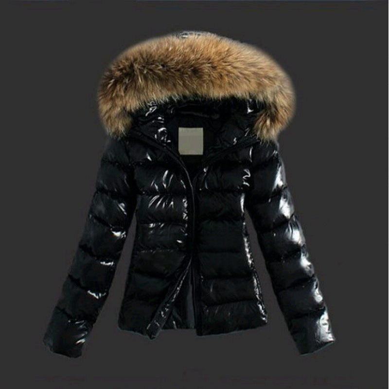 Helvano | Damen Winterjacke mit Fellkragen in Schwarz